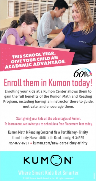 Enroll Them In Kumon Today! , KUMON