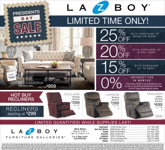 President S Day Sale La Z Boy Furniture Galleries Tampa Fl