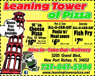 tower of pizza menu marion heights pa