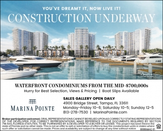 Construction Underway, Marina Pointe, Tampa, FL